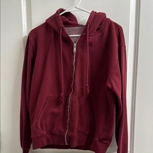 Brandy Melville Burgundy Hoodie